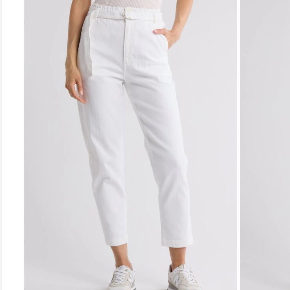 AG Jeans Adriano Goldschmied Renn Belted Paperbag Pants 26